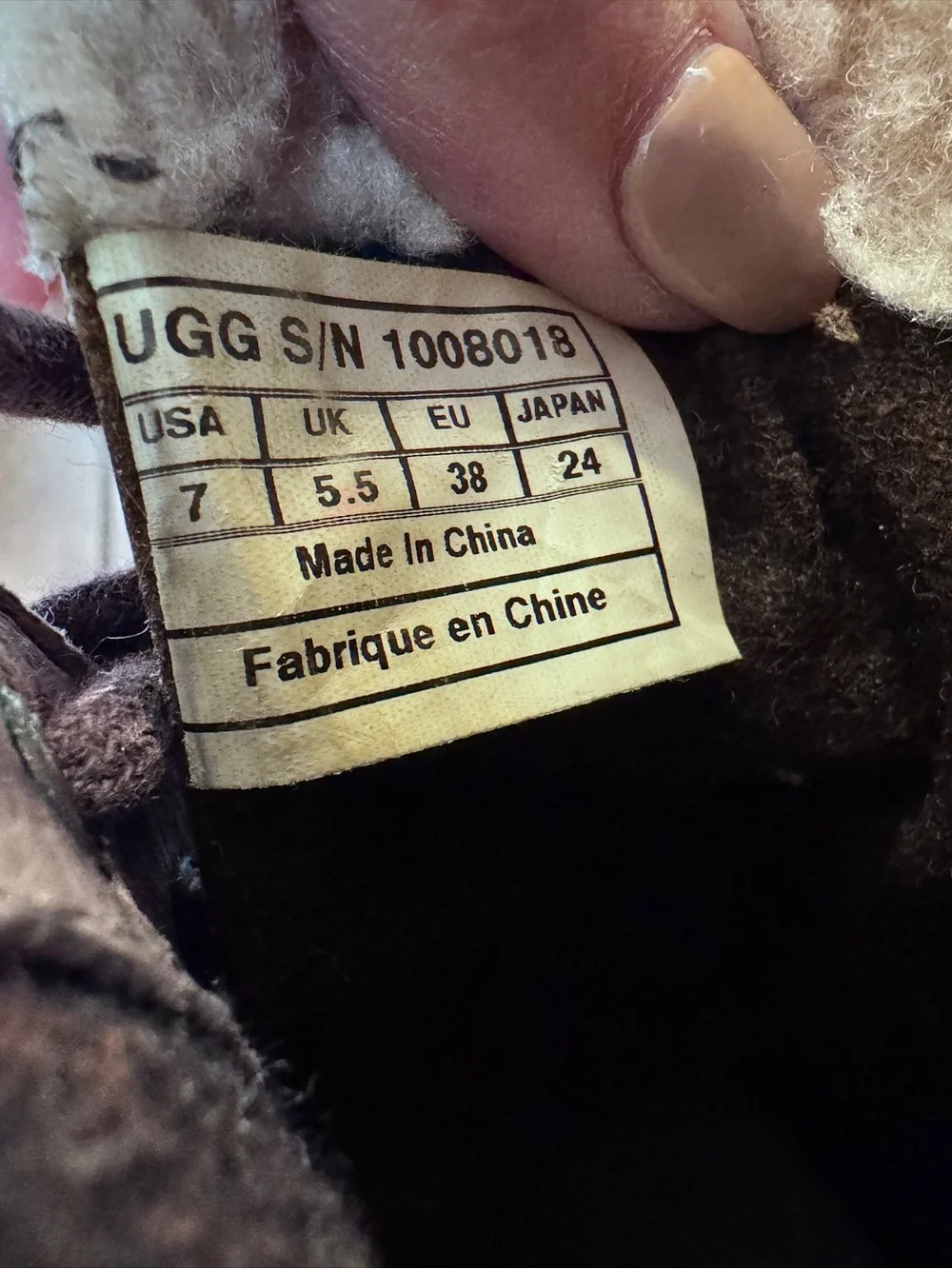 UGG Zea Wedge Winter Boots Womens Size 7 EUR 38 Brown Leather Sheepskin Gorpcore